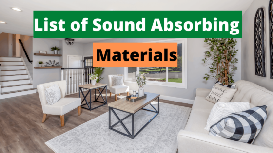 List of Sound Absorbing Materials