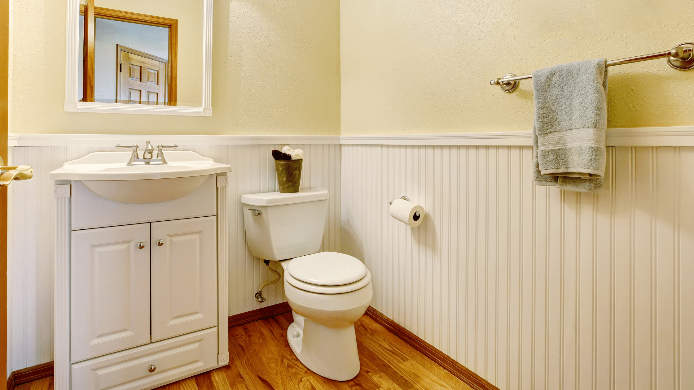 Hardwood Flooring In Bathroom