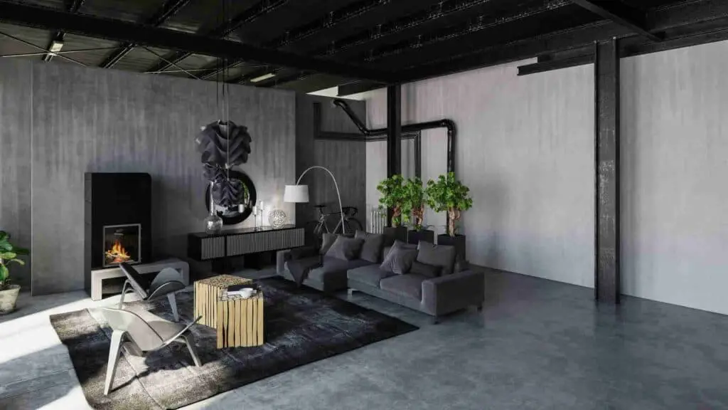 Grey Flooring Living Room Ideas: