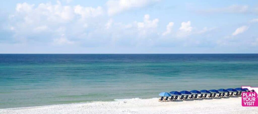 Santa Rosa Beach is the best quiet beaches in florida