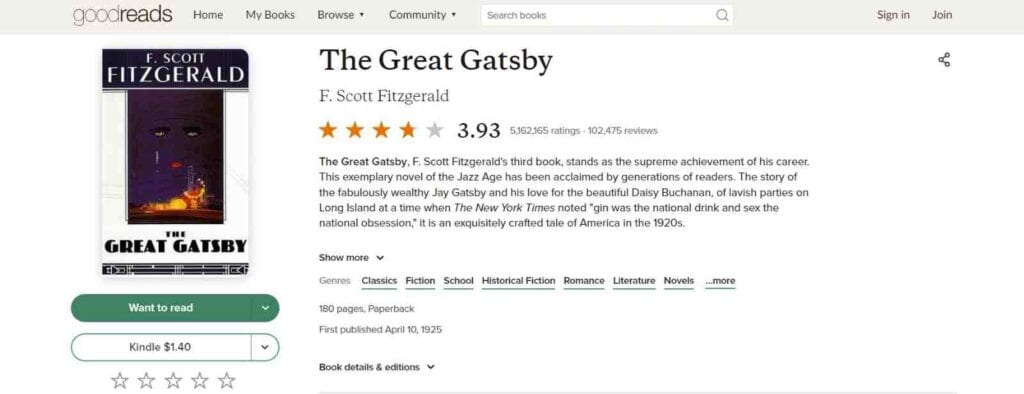 The Great Gatsby By F. Scott Fitzgerald is a top 10 books to read before you die