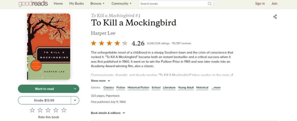 To Kill A Mockingbird By Harper Lee is a top 10 books to read before you die